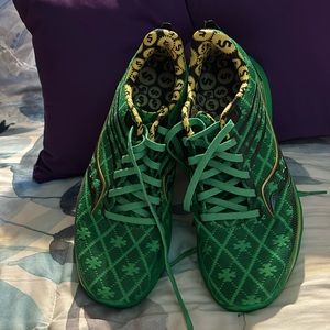 Worn only twice St Patrick Day Design running shoes